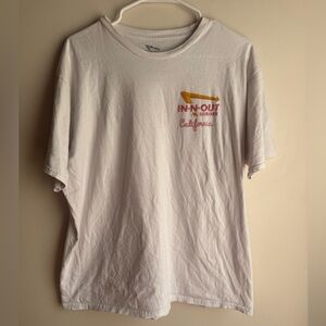 In-N-Out Burger California T-Shirt Top White 100% Cotton Size XL
